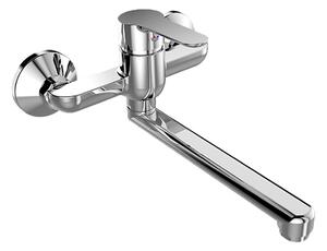 Mereo Mereo, Falra szerelhető mosogatócsaptelep, Zuna, egyenes karral 160 mm, króm, MER-CB30202Z