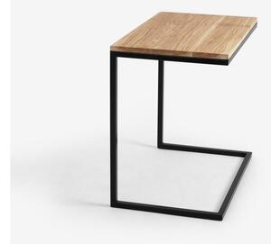 Lupe tömör tölgyfa asztal, fekete lábbal - CustomForm