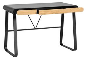 Astrid 3 fiókos fekete íróasztal - Marckeric