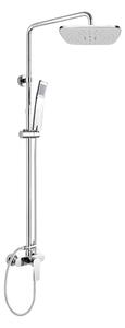 Mereo Mereo, Fali zuhanycsaptelep Dita 150 mm zuhanygarnitúrával, kézi és tányérzuhannyal 225x225mm, MER-CBE60104SBD