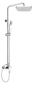 Mereo Mereo, Fali zuhanycsaptelep Eve 150 mm zuhanygarnitúrával, kézi és tányérzuhannyal 225x225mm, MER-CBE60104SBE