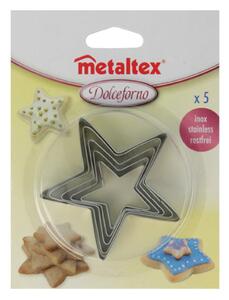 Cookie Cutters 5 db-os csillag alakú sütikiszúró szett - Metaltex