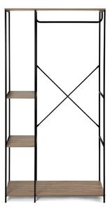 Fekete acél előszoba bútor 90x170x40 cm Aris – Bonami Essentials