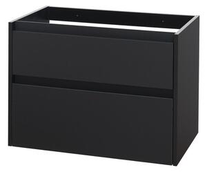 Mereo Mereo, Opto, fürdőszoba szekrény 81 cm, fehér, fekete, MER-CN941S