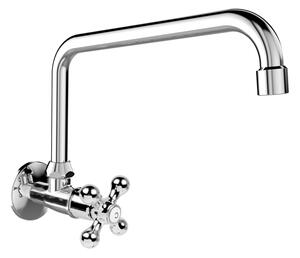 Mereo Mereo, Falra szerelhető mosdó, Retro Viktoria, forgókarral o 18 mm - 230 mm, króm, MER-CBL70104