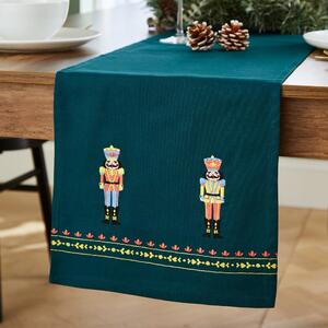 Karácsonyi mintás pamut asztali futó 33x220 cm Nutcracker – Catherine Lansfield
