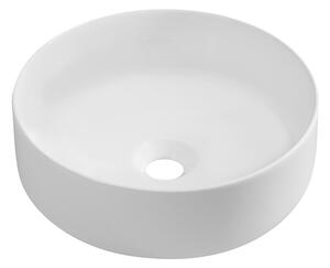 Isvea Isvea, INFINITY ROUND kerámia munkalap mosogató, átmérő 36x12 cm, matt fehér, 10NF65036-2L