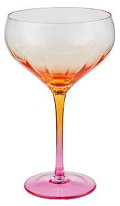 DIVINE koktél pohár 380ml, narancs/pink