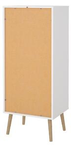 Fehér magas komód 50x120 cm Bodo – Tvilum