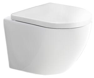 Mereo Mereo, kapucnis függő WC, RIMLESS, 490x370x360, kerámia, incl. ülések CSS115SN, MER-VSD82S2