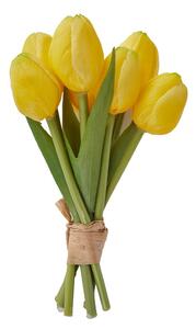 FLORISTA mini tulipán csokor 16 cm , sárga