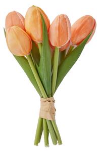 FLORISTA mini tulipán csokor 16 cm , narancssárga