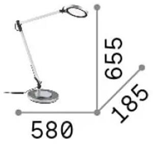 LED asztali lámpa, FUTURA, fehér, 740 lm