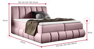 EUGENA kárpitozott ágy, 120x200, fancy 90