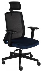 GRO-Coco BS HD Black vezetői forgószék fejtámlával