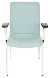 GRO-Level 4L WT R1 White modern tárgyalószék karfákkal