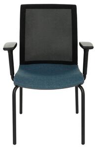 GRO-Level 4L BS R1 Black modern tárgyalószék karfákkal