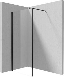 Deante Kerria Plus, Walk-in zuhany paraván 100cm, magasság 200cm, 6mm átlátszó üveg ActiveCoverrel, fekete profil, KTS_N30P