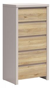 Komód Nolroma 106, Laminált forgácslap, 113x56x41cm, Tölgy, Kasmír