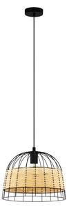 ANWICK - Rattan függeszték lámpa; 1xE27; átm:37cm - Eglo-43311