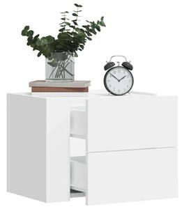 VidaXL 2 db fehér falra szerelhető éjjeliszekrény 45 x 30 x 35 cm