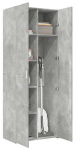 VidaXL betonszürke szerelt fa magasszekrény 70 x 42,5 x 185 cm