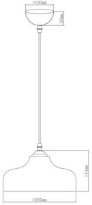 Lámpa Mennyezeti lámpatest MARITE,7061,AC220-240V,50/60Hz,1*E27,IP20,átmérő 26cm,egyes,fekete
