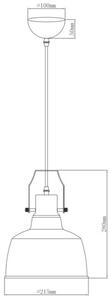 Lámpa Mennyezeti lámpatest MONROE,6958,AC220-240V,50/60Hz,1*E27,IP20,átmérő 22cm,egyes,fekete/arany