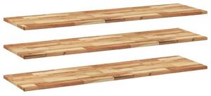 VidaXL Akácfa Fali Polc - 3 db - 120x40 cm