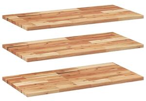 VidaXL 3 db olajbevonatú tömör akácfa függőpolc 100 x 40 x 2 cm