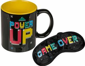Power Up/Game Over bögre és szemmaszk