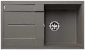 Blanco Metra 5 S, szilgránit mosogató 860x500x190 mm, 1 kamrás, szürke vulkán, BLA-527293
