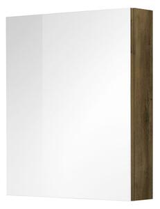 Mereo Mereo, Aira fürdőszoba konyha 60 cm, tükör szekrény, Halifax tölgy, MER-CN715GH