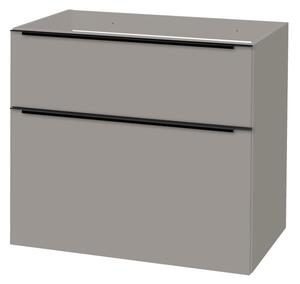 Mereo Mereo, Mailo, fürdőszoba szekrény 81 cm, fehér, tölgy, antracit, MER-CN571SB