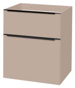 Mereo Mereo, Mailo, fürdőszoba szekrény 61 cm, fehér, tölgy, antracit, MER-CN550SB