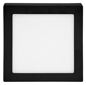 T-LED Fekete rögzíthető LED-panel, szögletes, 120 x 120mm, 6W A fény színe: Melegfehér