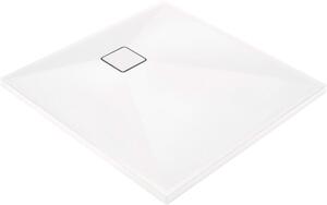 Deante Correo, négyzet alakú gránit zuhanytálca 80x80x3,5 cm, fehér matt, DEA-KQR_A42B