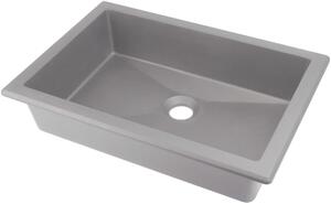 Deante Correo, gránit mosogató 500x350x140 mm, szürke metál, DEA-CQR_SU5U