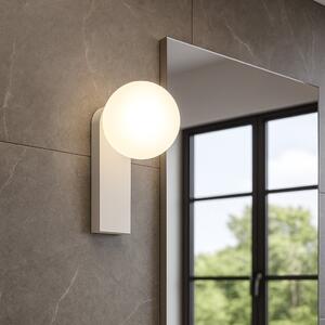 Opale fehér fali lámpa, IP44, 9,5W, 2700K melegfényű LED