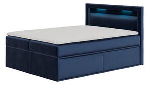 Kárpitozott ágy PRADA 140x200 cm Sötét Kék