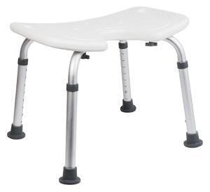 BISK Erga Handicap PRO, téglalap alakú zuhanyszék 485x465x535 mm, fehér, ERG-07640