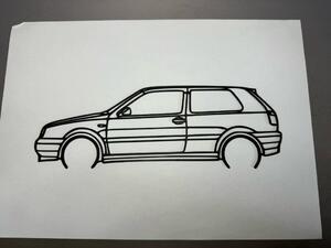 VW Golf 3 faldekoráció