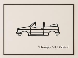 VW Golf 1 Cabrio faldekoráció