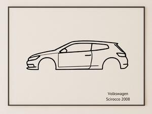 VW Scirocco faldekoráció