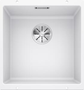 Blanco Subline 400-U, szilgránit mosogató a munkalap alatt 400x400x190 mm, 1 kamrás, fehér, BLA-523426