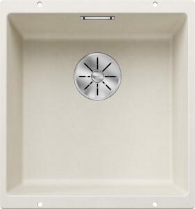 Blanco Subline 400-U, szilgránit mosogató a munkalap alatt 400x400x190 mm, 1 kamrás, fehér puha, BLA-527166