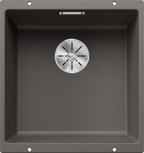 Blanco Subline 400-U, szilgránit mosogató a munkalap alatt 400x400x190 mm, 1 kamrás, szürke vulkán, BLA-527349