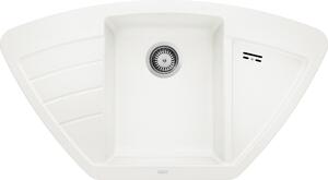 Blanco Zia 9 E, szilgránit mosogató 930x510x180 mm, 1 kamrás, fehér, BLA-514758