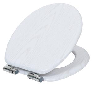 BISK Erga, WC WC ülőke MDF-ből, lassan záródó, fehér, ERG-07907