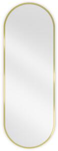 Mexen Loft, ovális fürdőszobai tükör 100 x 35 cm, keret színe arany fényes, 9851-100-035-000-50